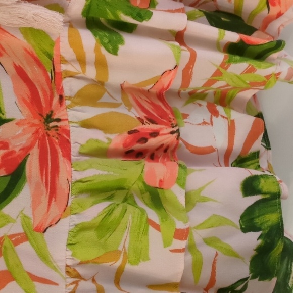 Style&co Boho Tiered Peasant Floral print Oversized Loose Fit blouse XL - Picture 5 of 10